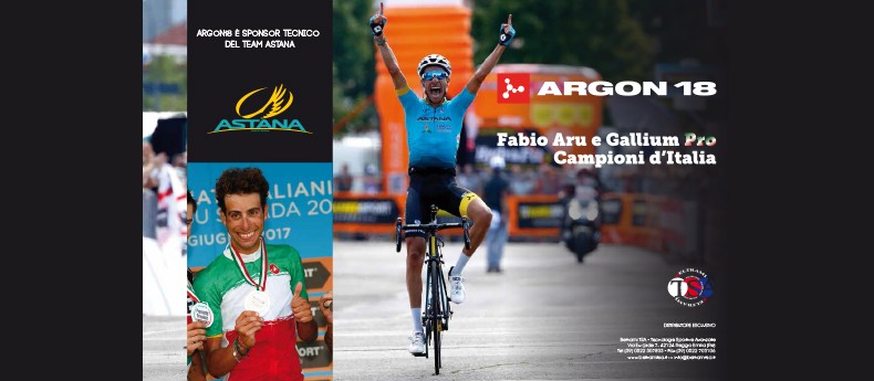 Fabio Aru e Gallium Pro campioni d'Italia 